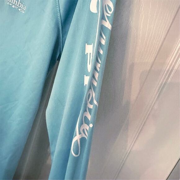 Columbia Men's Terminal Tackle Long Sleeve Shirt  Blue Size L Sun Protection - Picture 5 of 11